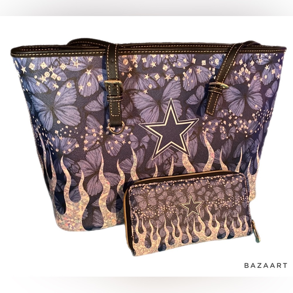 Dallas Cowboys wallet and tote set